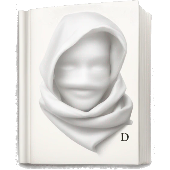 white Dior book emoji