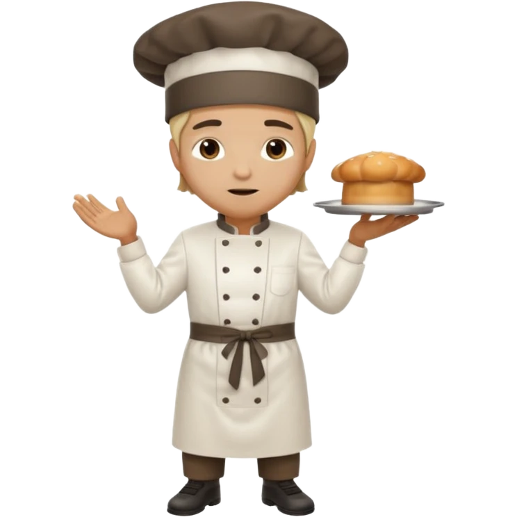 High resolution of   realistic full body chef distorted , no extra hybrid emoji