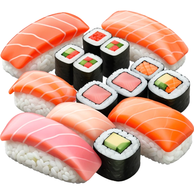 Pastel pink sushi emoji