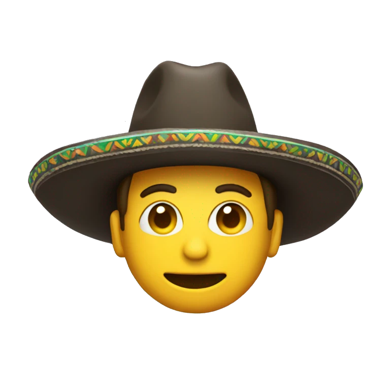 Tom apsinal in a sombrero  emoji