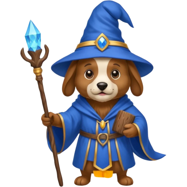 Dog wizard emoji