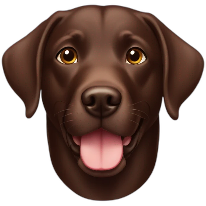 chocolate labrador emoji