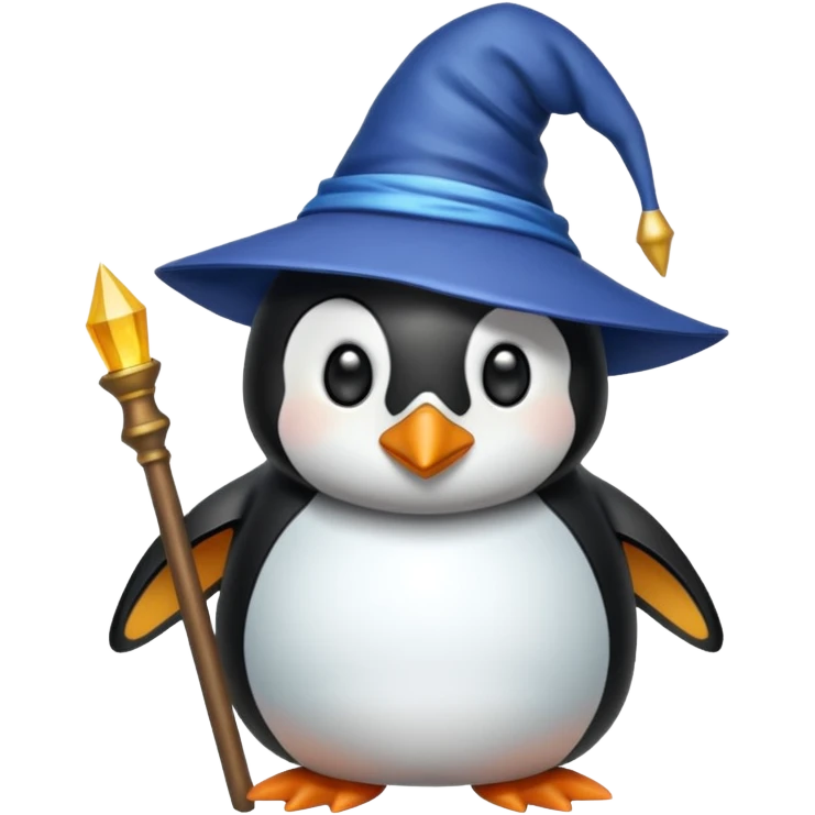 Penguin Wizard emoji
