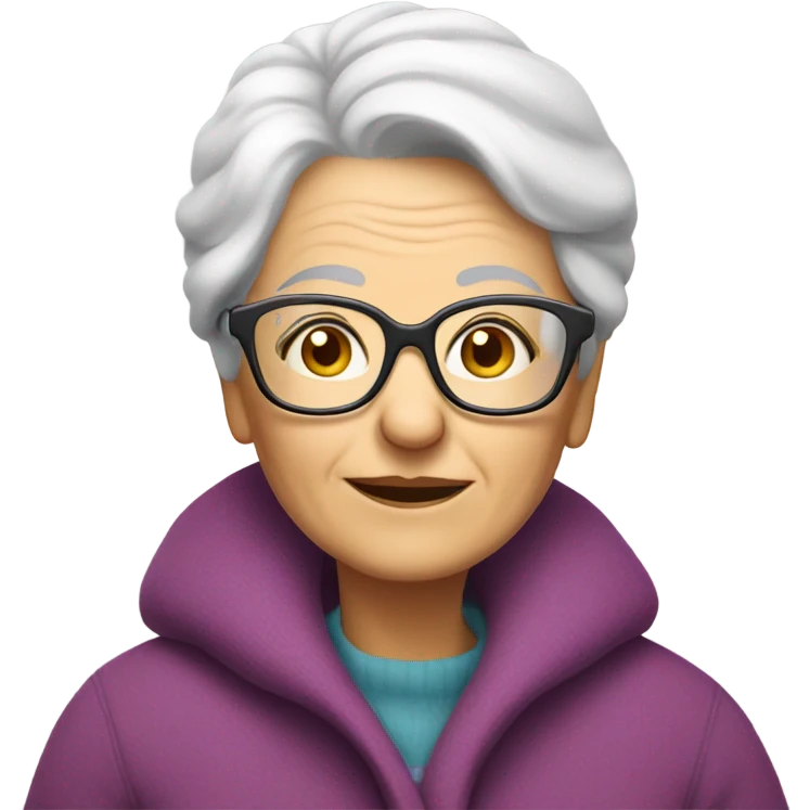 White grandma  emoji