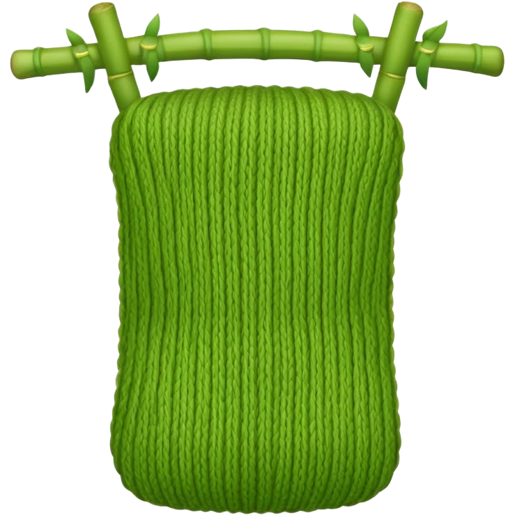 Bamboo knitting emoji