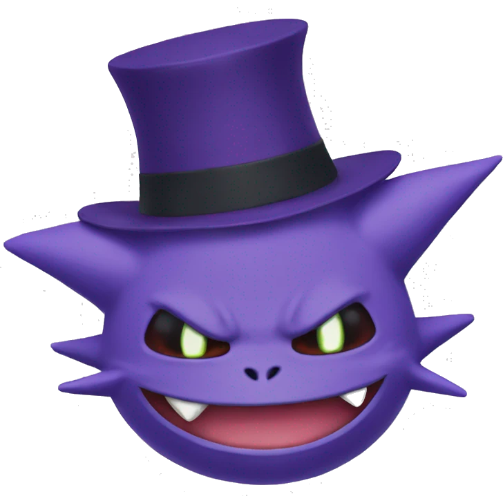 Gengar with hat emoji