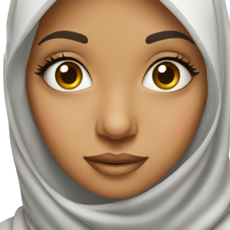 Muslim Girl with long lashes emoji