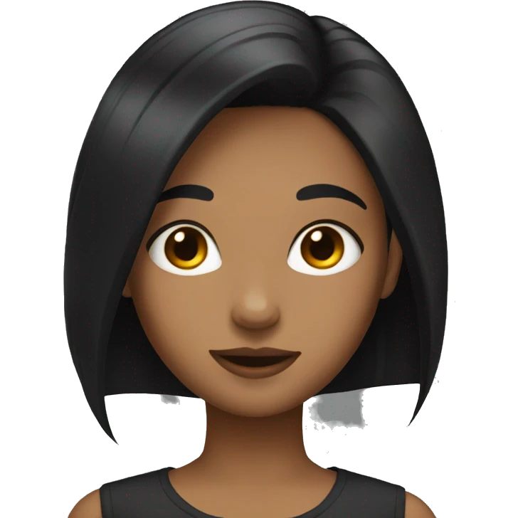 Girl With Black Hair emoji