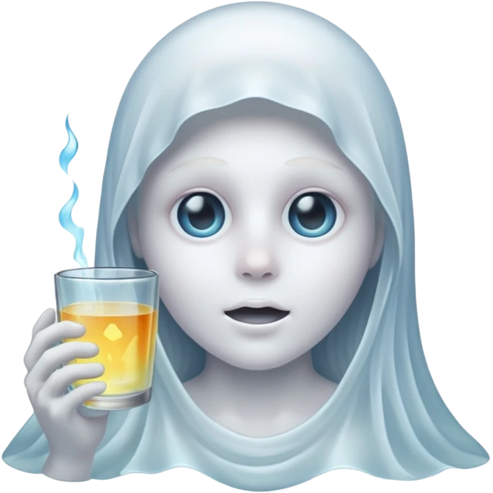 ghost with glass emoji