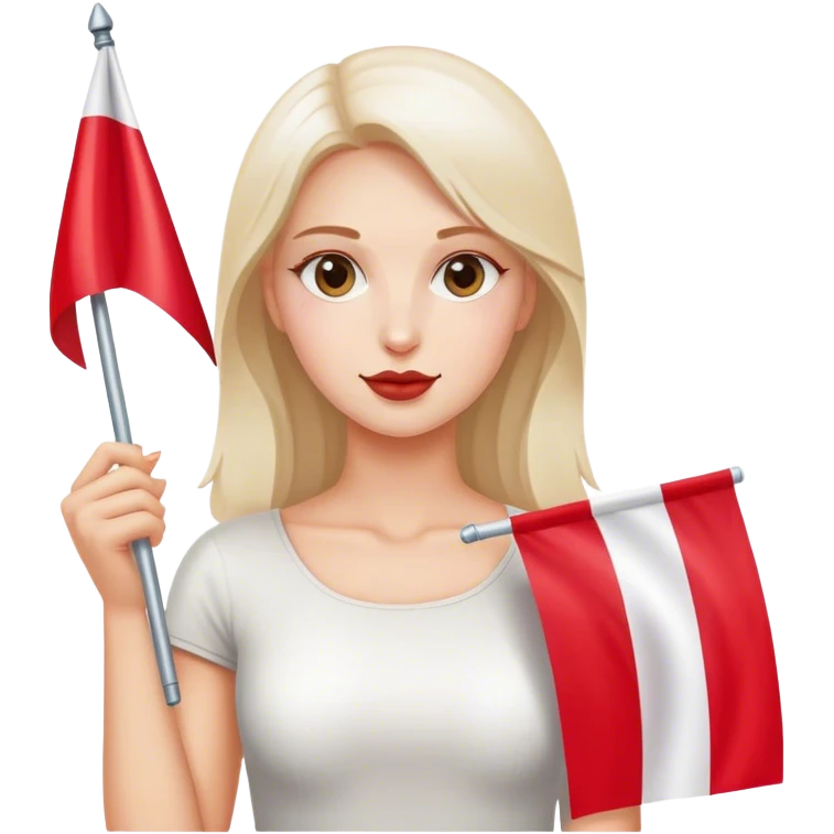 woman with polish flag emoji