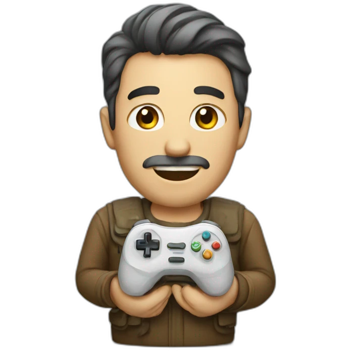 Man with manette emoji