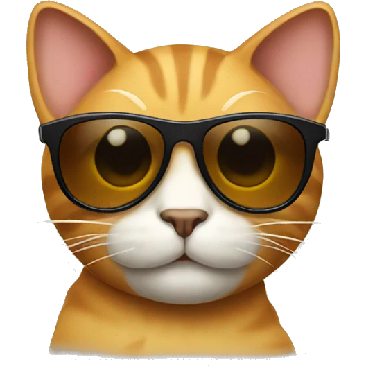 Cat with sunglasses emoji