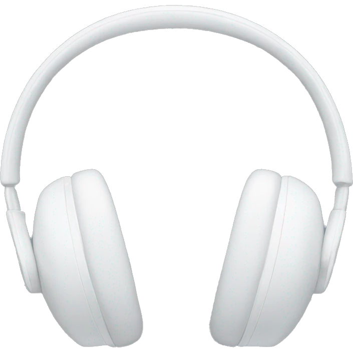 White Sony headphones emoji