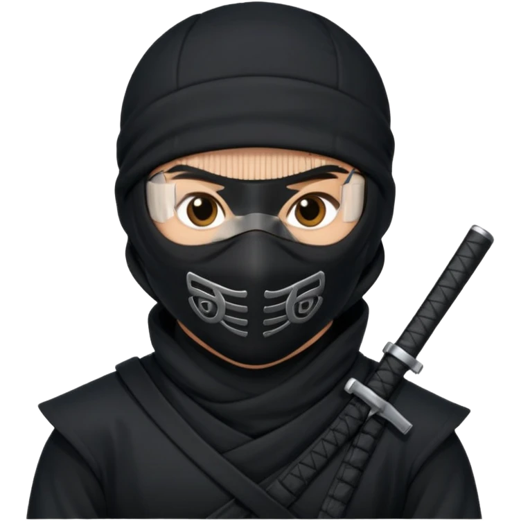 Ninja with MB written on it emoji