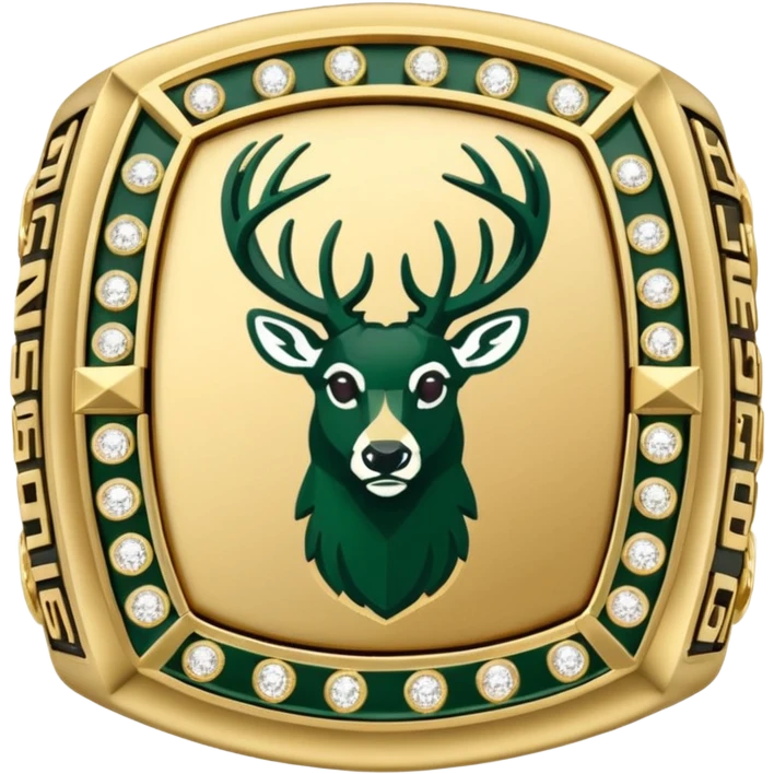 Milwaukee bucks championship ring facing front emoji