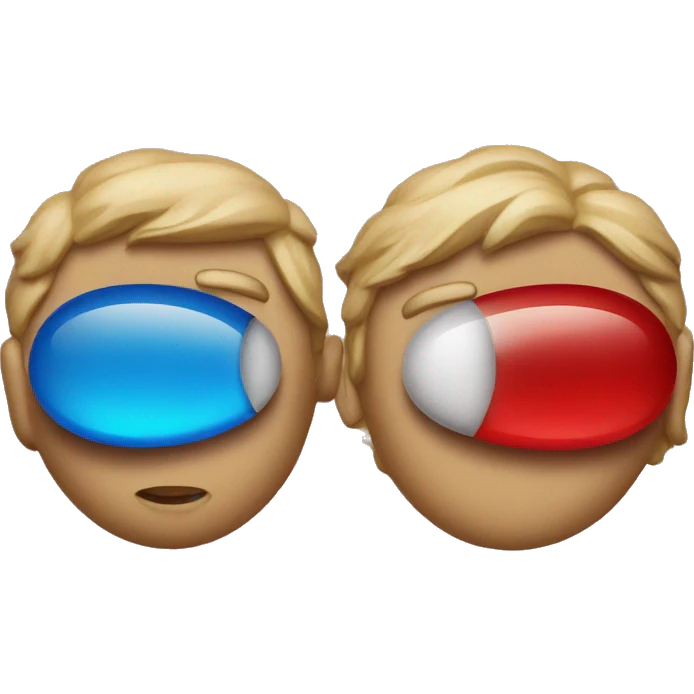 Red pill & blue pill emoji