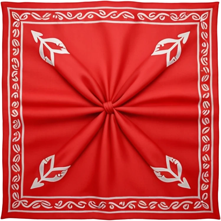 Red bandana  emoji