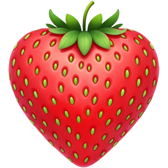 Strawberry heart emoji