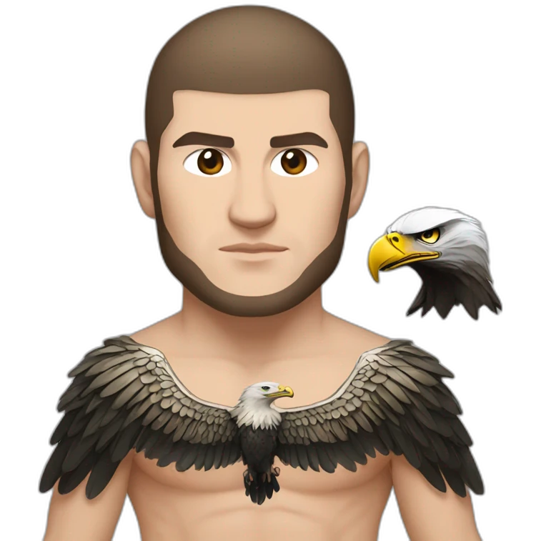 Khabib nurmagomedov with eagle emoji