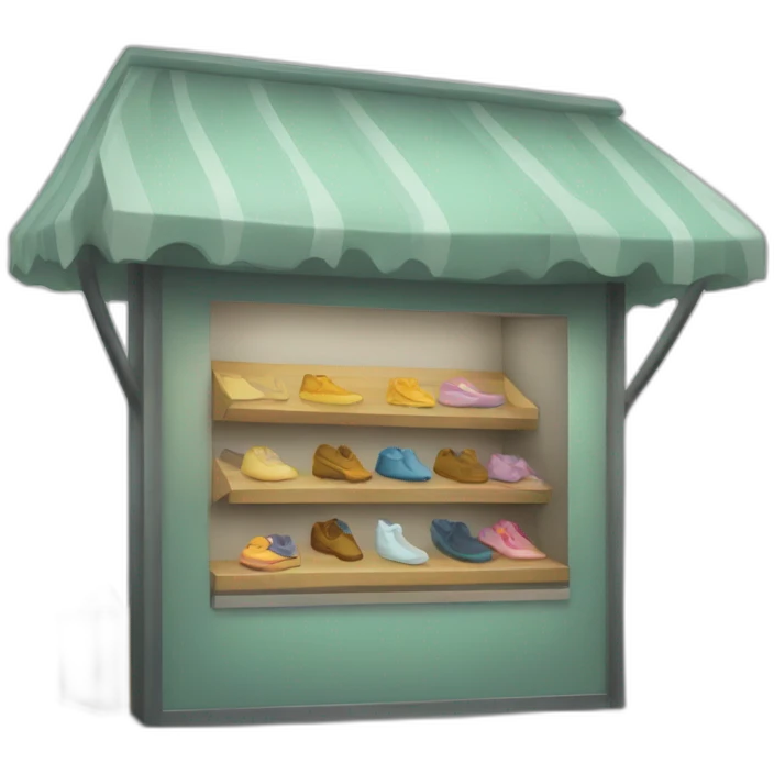 kiosk for clothing emoji