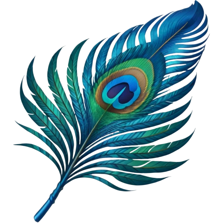 Peacock feather emoji