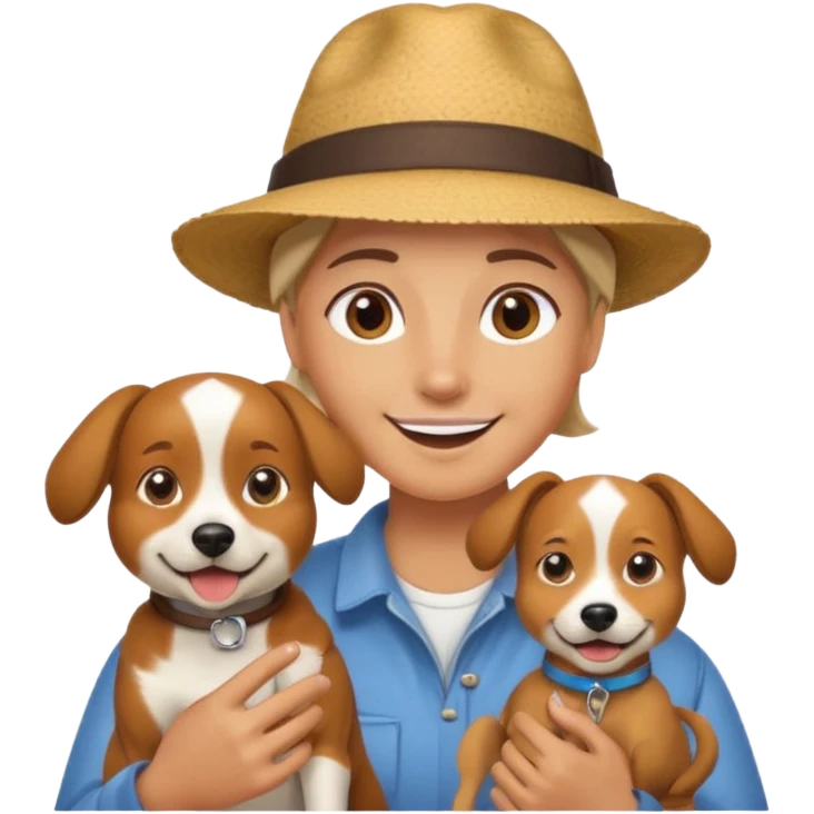 traveler with pet emoji