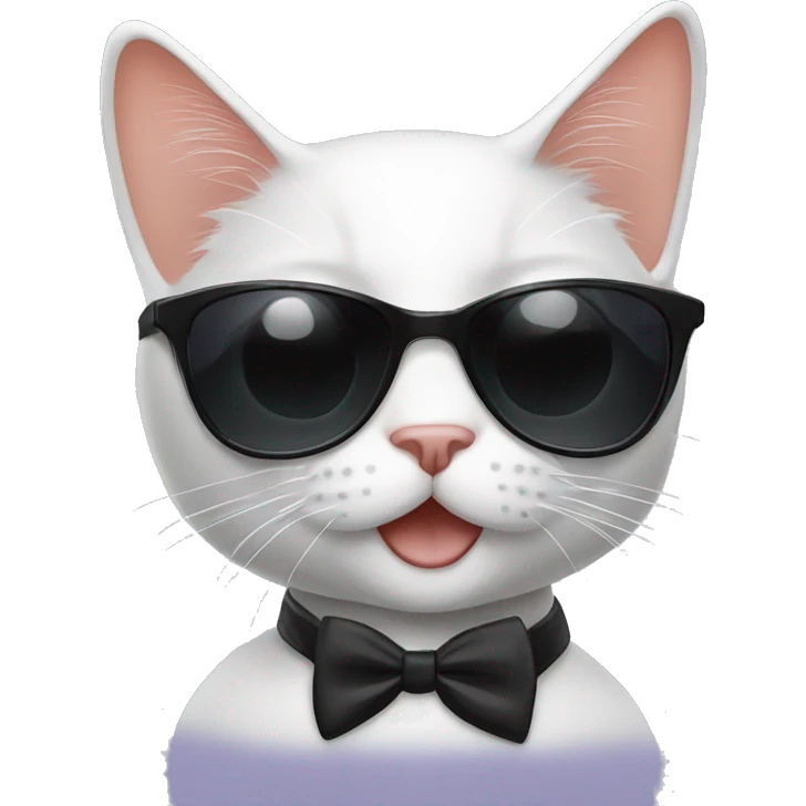 tux cat with sun glasses emoji