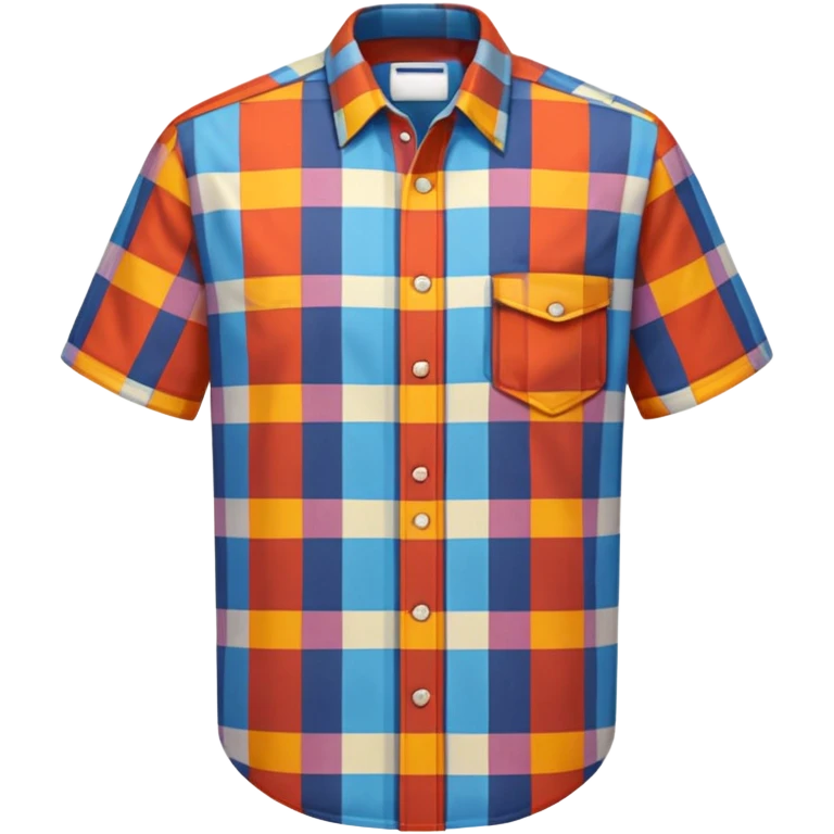 madras plaid shirt emoji