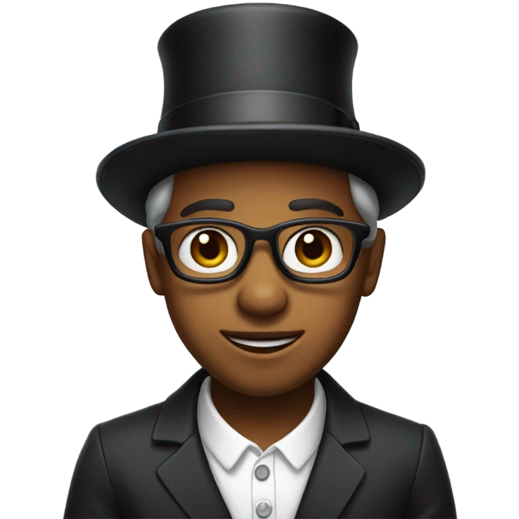 Issy wearing a bowler hat emoji