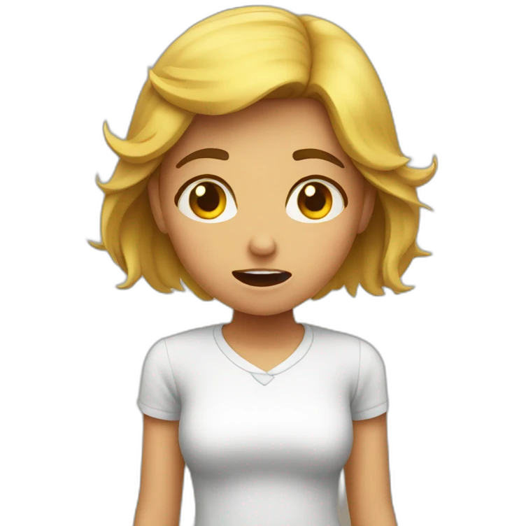 Complaining girl emoji