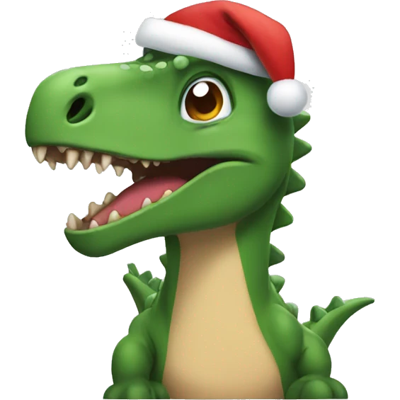 Chrismas dino emoji