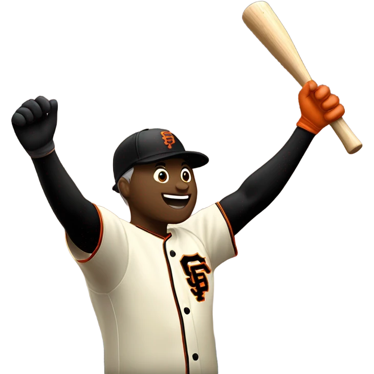 SF Giants player  winning LA Dodgers  emoji