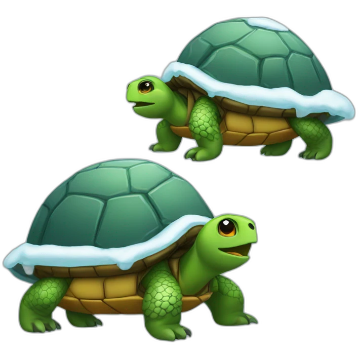 igloo turtle cool emoji