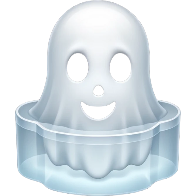 ghost shaped box emoji