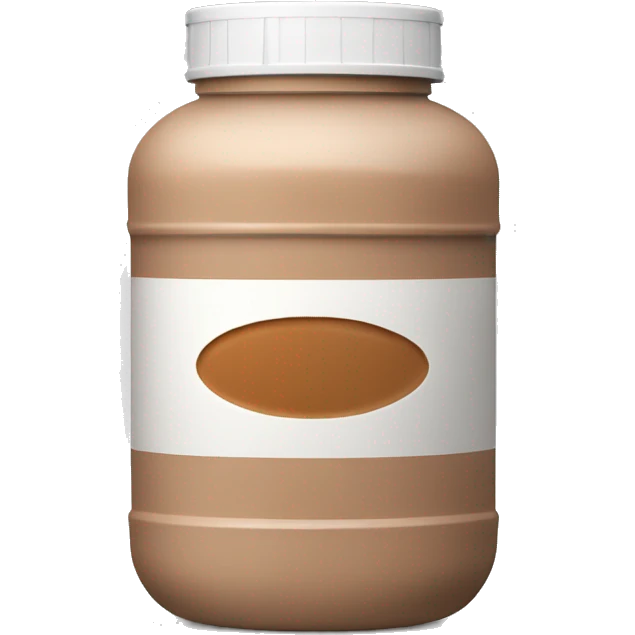 brown protein powder emoji