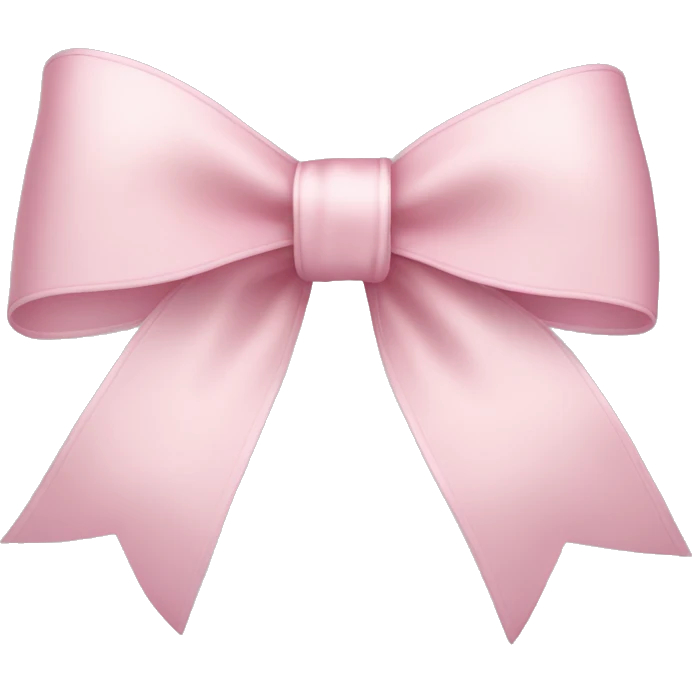 light pink ribbon bow emoji
