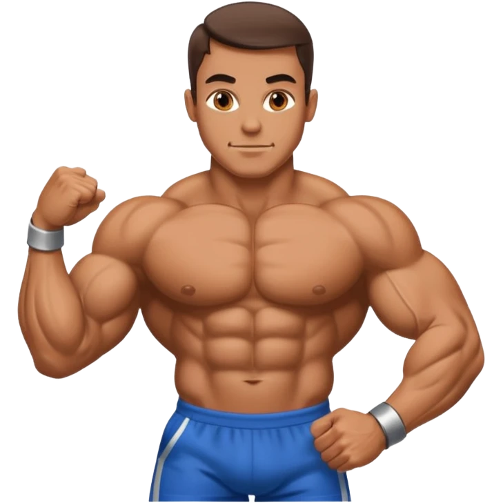 bodybuilder posing emoji