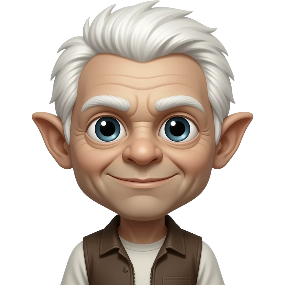 Gremlin white hair emoji