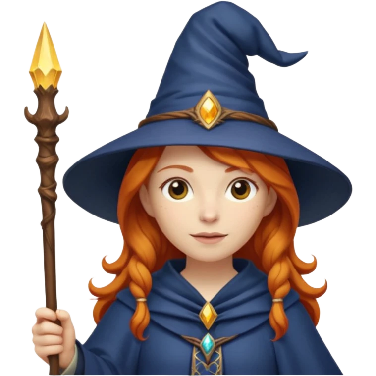 Ginger woman wizard emoji