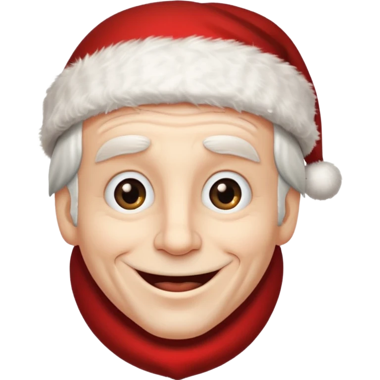 happy scrooge with Santa hat emoji