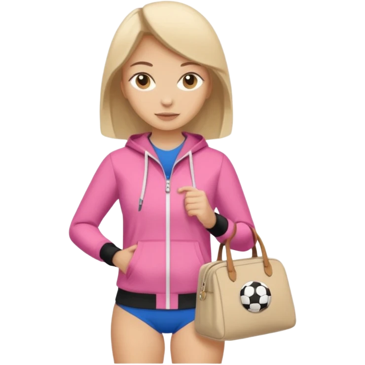 beige sport aesthetic woman bag emoji