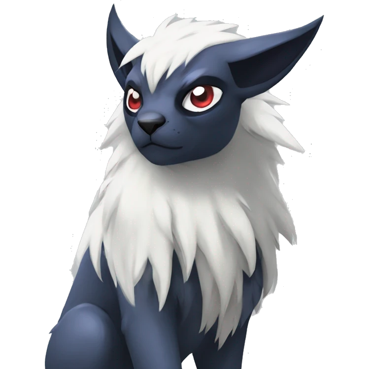 Cool Edgy Absol-Nargacuga-Zorua-Quilava, full body emoji