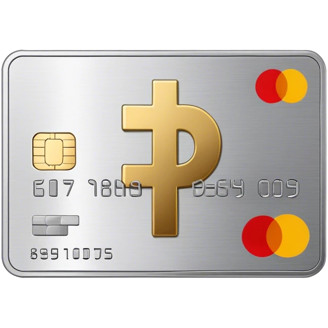 banking card with plus symbol emoji