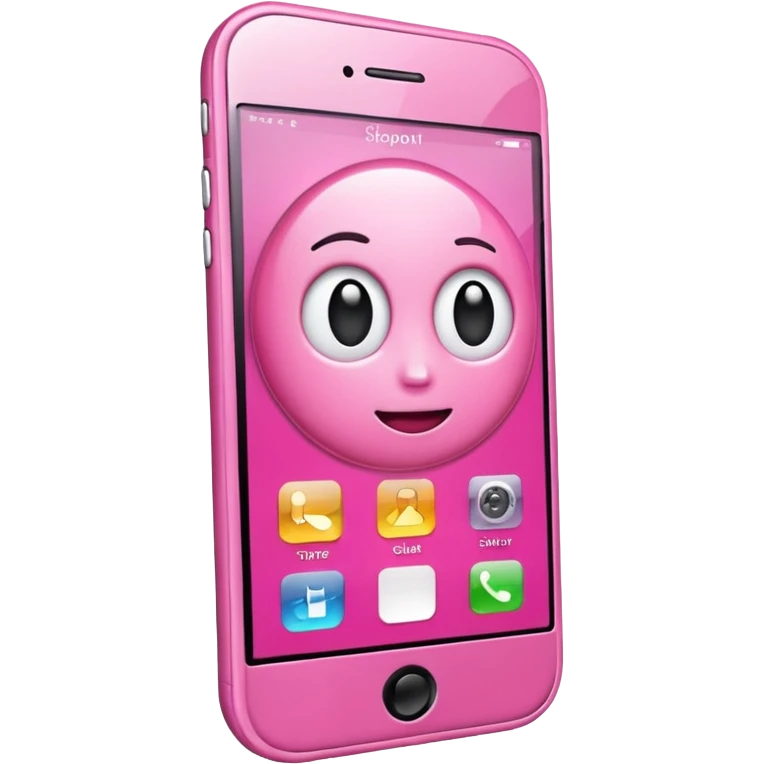 pink cell phone emoji
