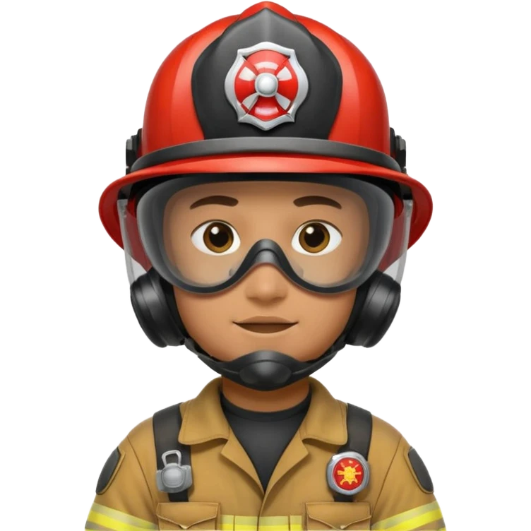 Firefighter with Mask emoji