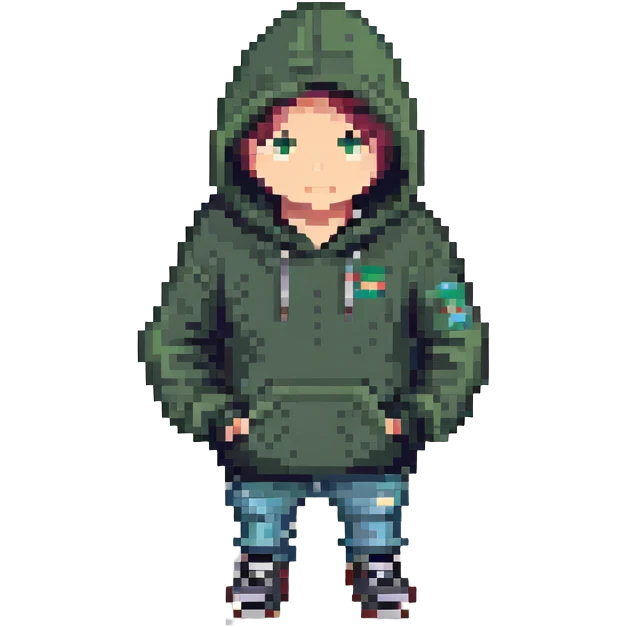 red team hacker wearing a hoodie emoji