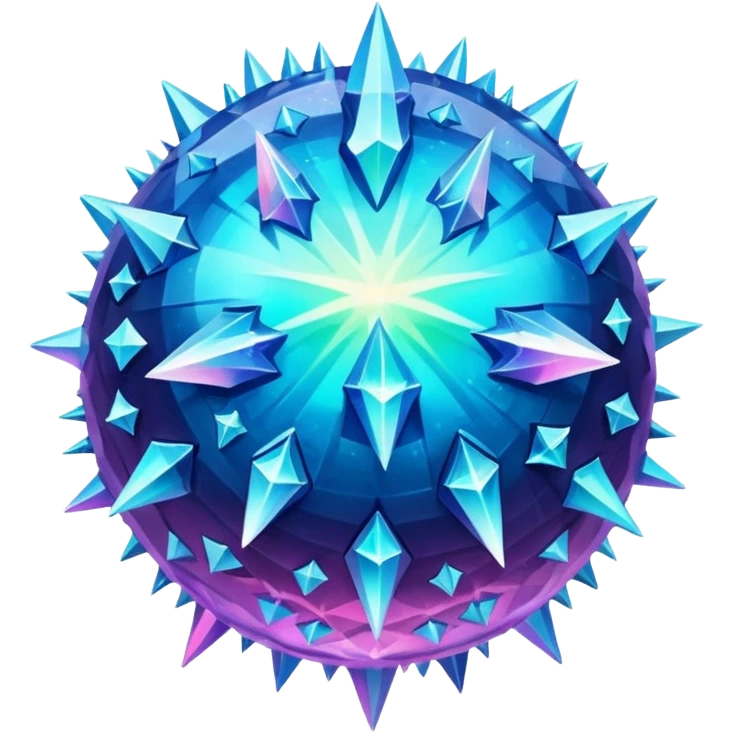 Crystal Planet – surface covered in glowing crystals emoji