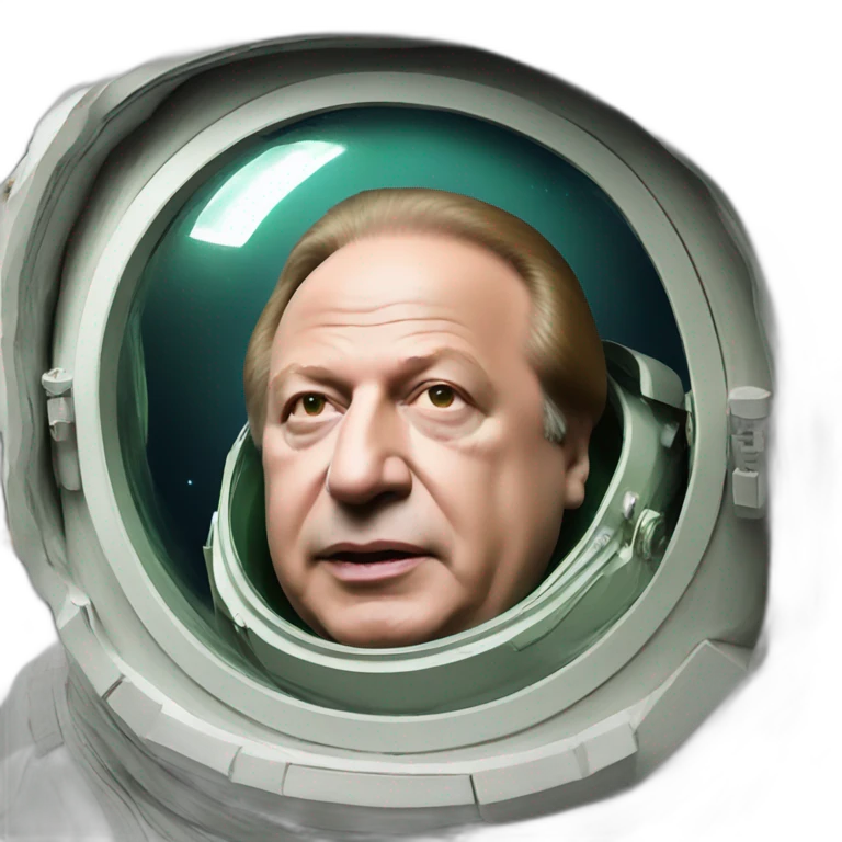 nawaz sharif in space emoji