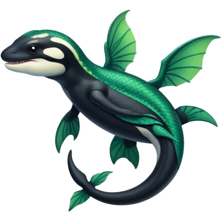 Orca-dragon-reptile-reptilian-lizard-amphibian-hybrid emoji