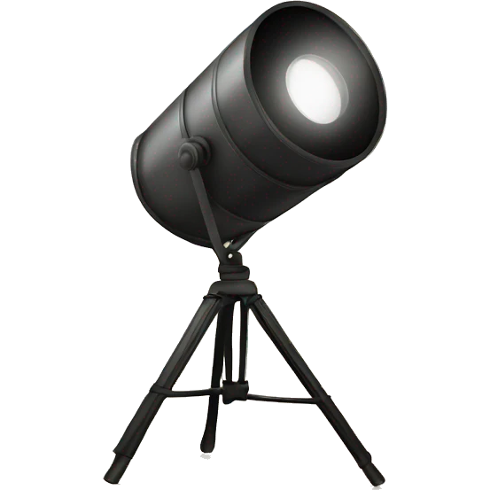photo of stage light inside photo frame emoji